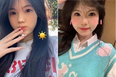 Em bé mắt biếc dễ thương