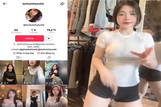 Clip sex hot TikTok Lanhxinhyeu cung cấp dịch vụ từ phía miệng cho chàng
